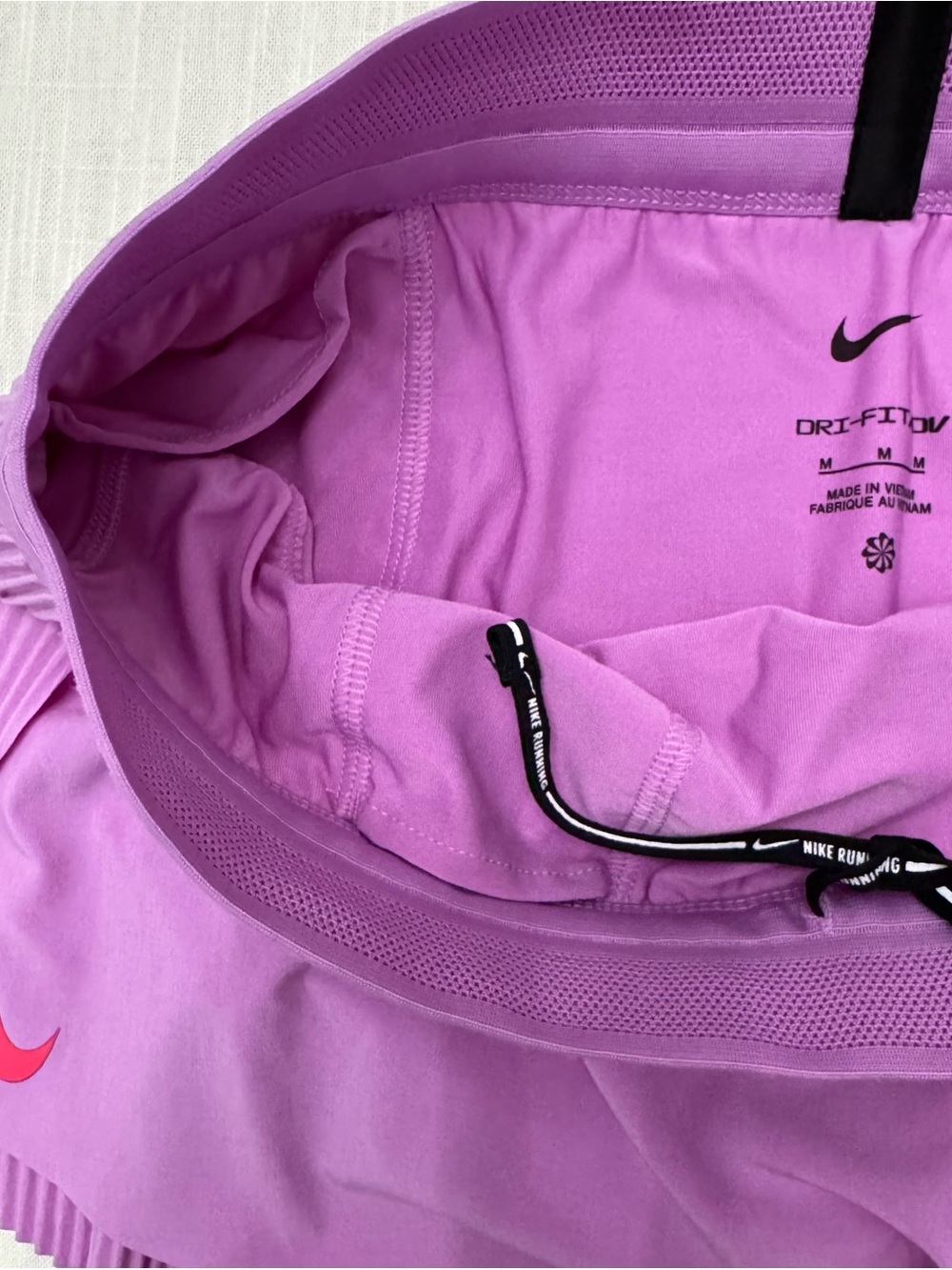 Nike AeroSwift Dri-FIT ADV Womens Sz M Lilac Running Lined Shorts FN2328-532 NWT - Picture 9 of 16